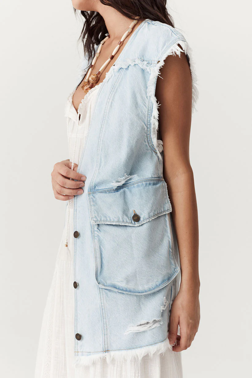 Daydreamer Denim Vest - Image 4