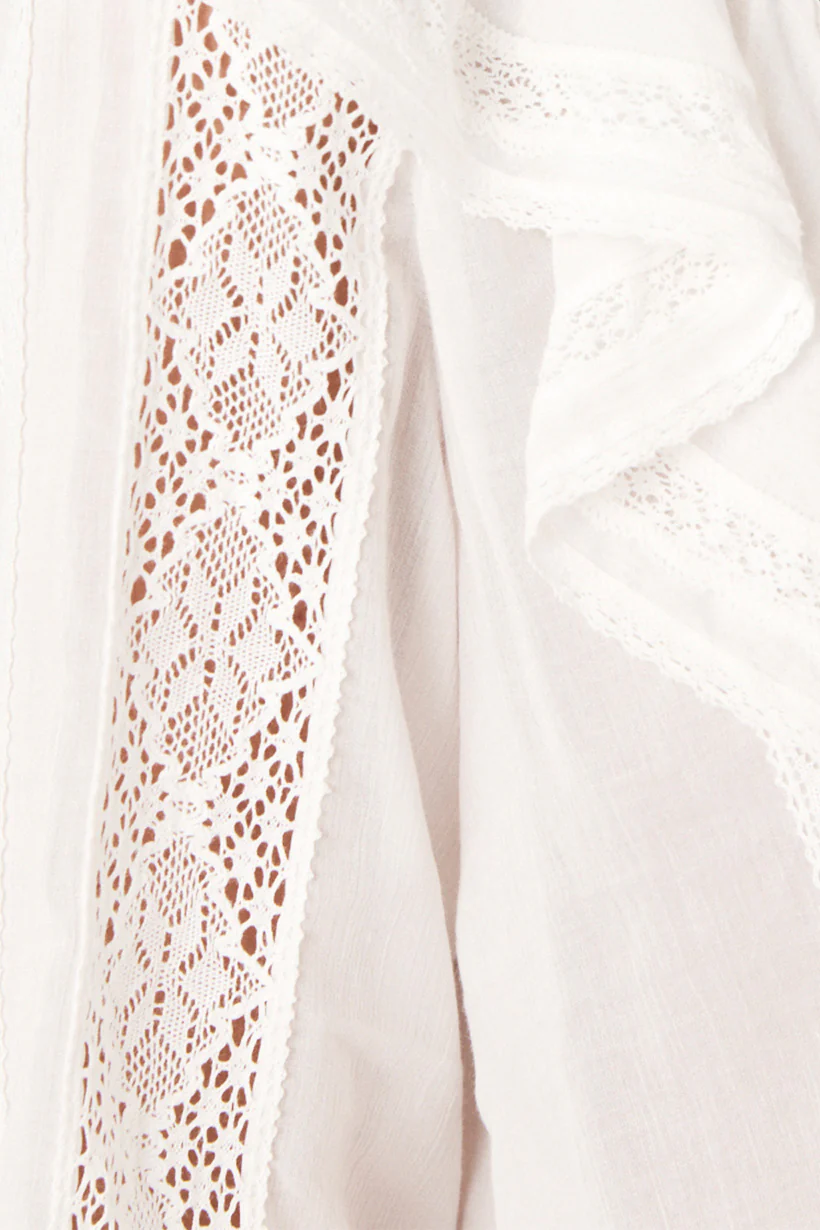 Fleur Lace Frill Blouse - Image 8
