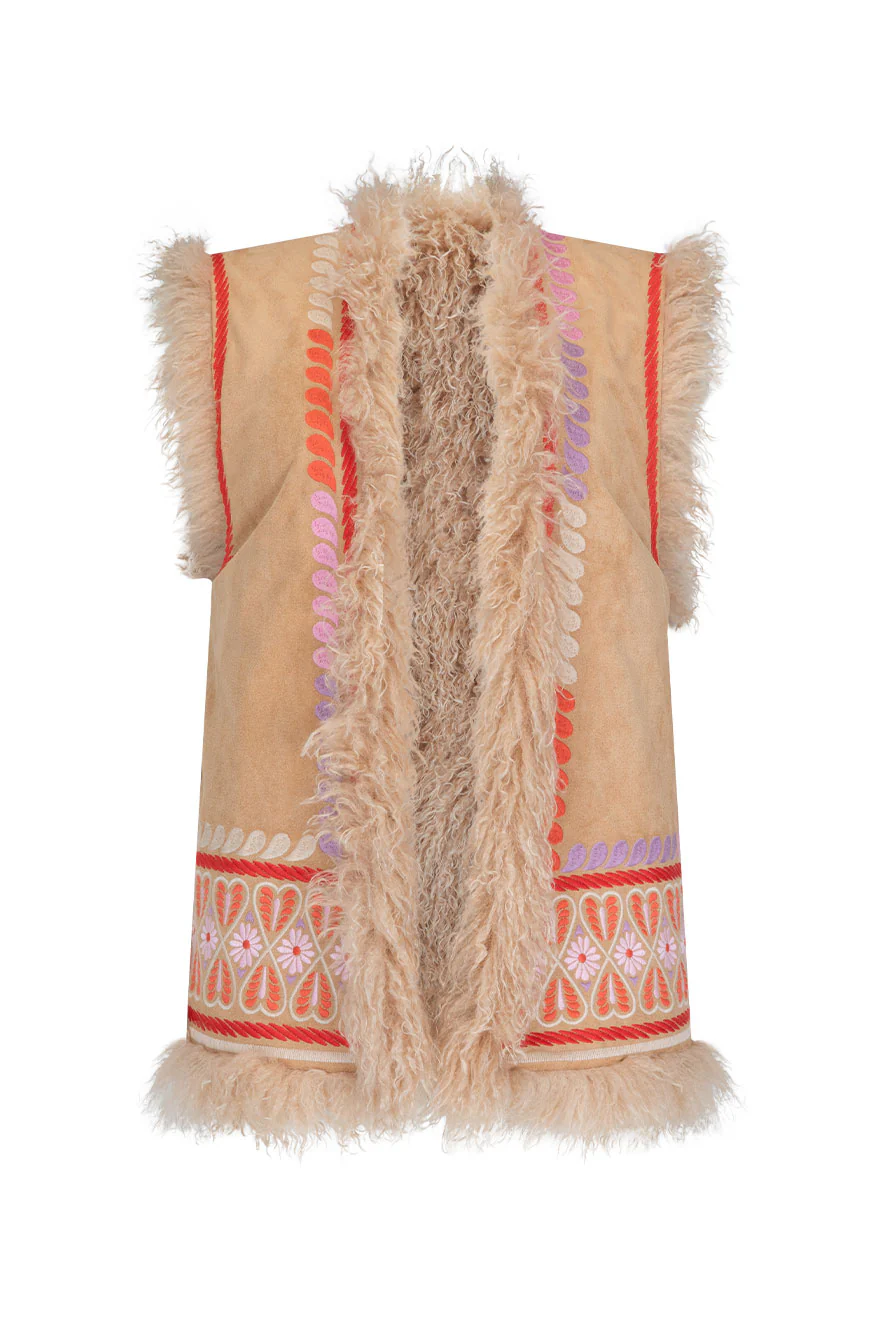 Full Bloom Embroidered Vest - Image 4