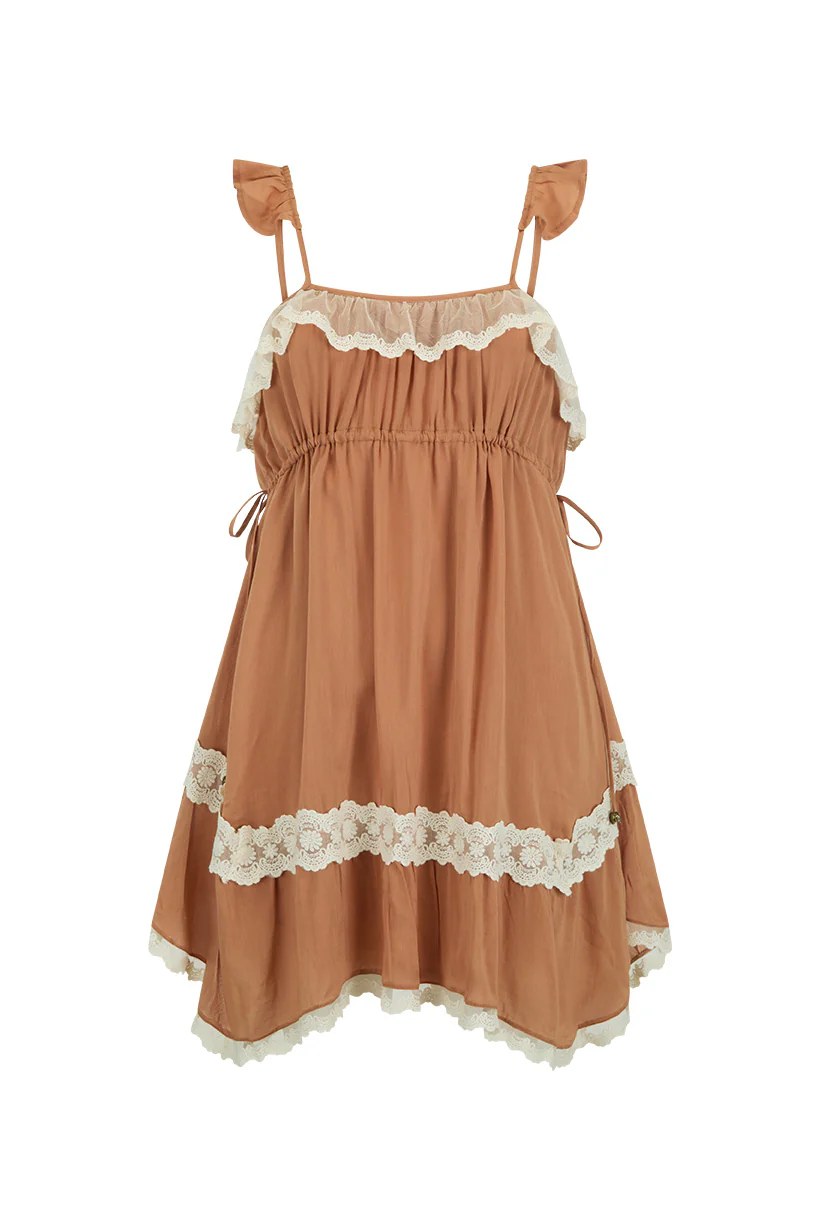 Poison Peach Mini Dress - Image 7