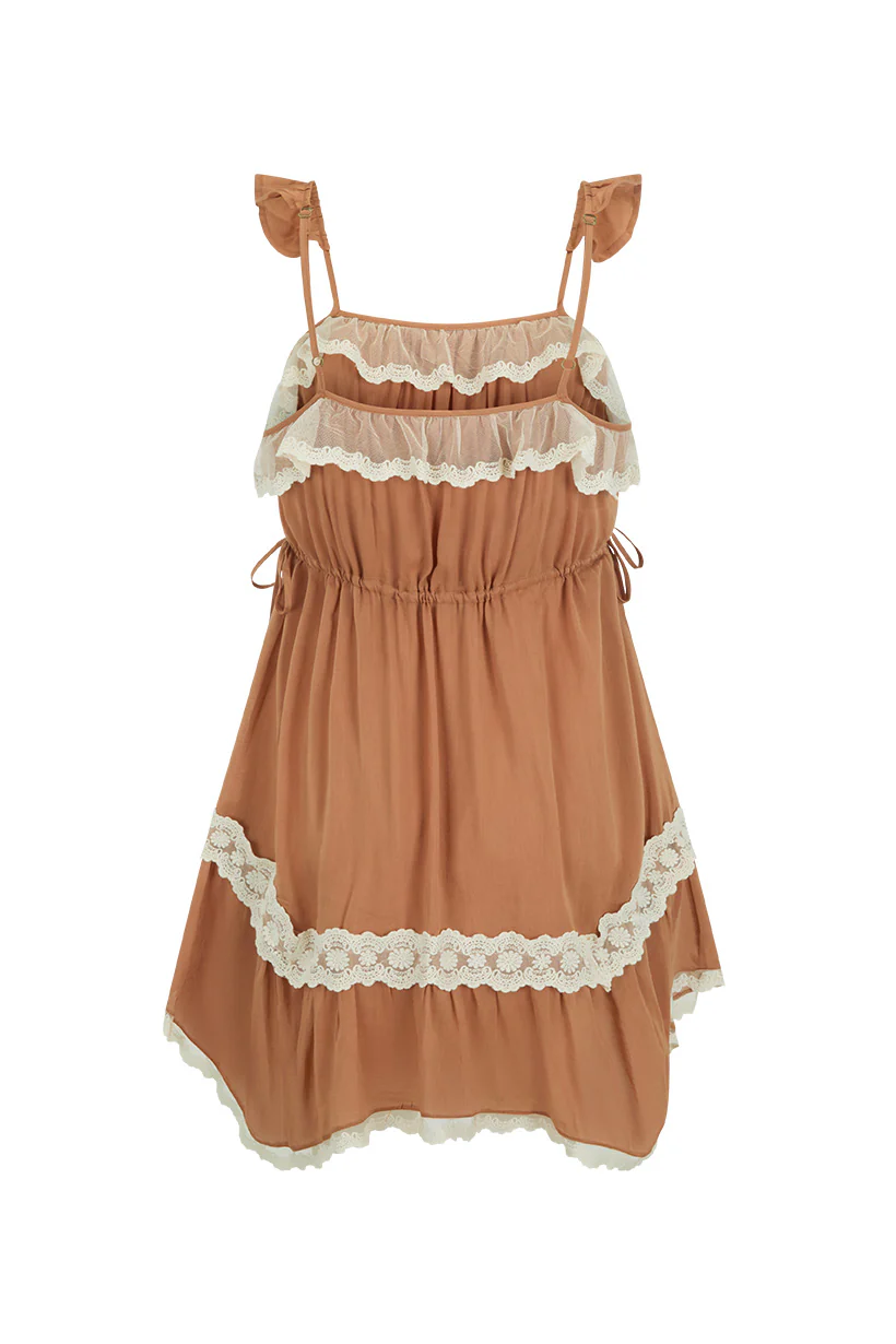 Poison Peach Mini Dress - Image 8