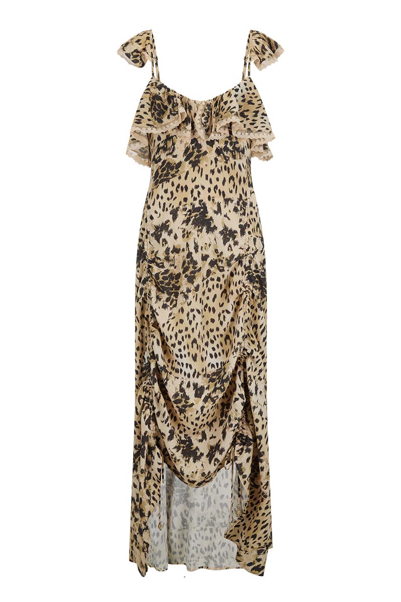Snow Leopard Strappy Gown - Image 8
