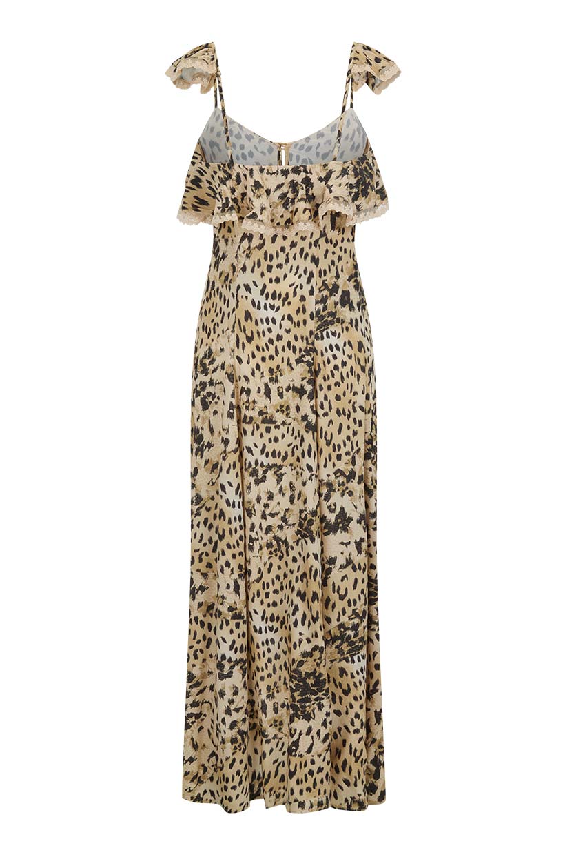 Snow Leopard Strappy Gown - Image 9